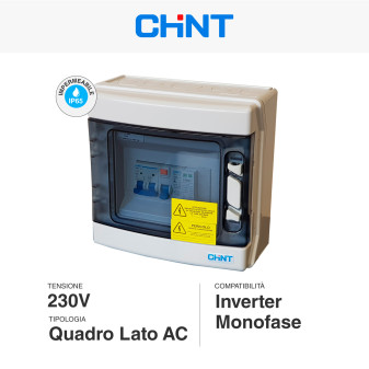 Kit 12 Pannelli Solari 410W + Inverter Monofase 3,6kW + Quadri DC/AC