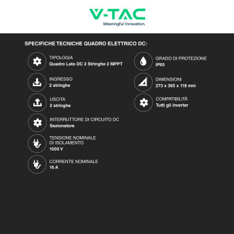 Kit 9 Pannelli Solari 410W + Inverter 3,6kW + Batteria + Quadri DC/AC