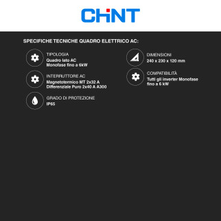 Kit 9 Pannelli Solari 410W + Inverter 3,6kW + Batteria + Quadri DC/AC