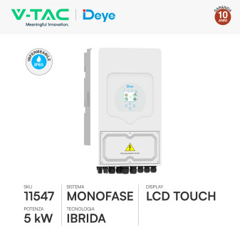 Inverter Ibrido per Impianto Fotovoltaico V-Tac 5kW IP65
