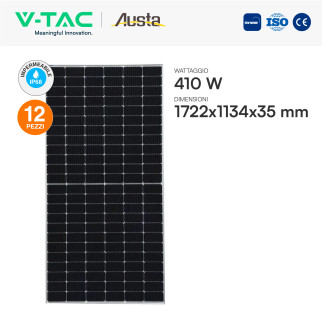 12 Pannelli Solari 410W + Inverter 5kW + Batteria V-Tac