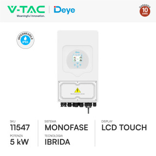 Set Inverter 5kW Monofase LCD + Batteria LiFePO4 IP65 V-Tac