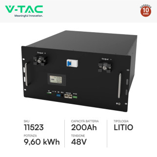 12 Pannelli Fotovoltaici 410W IP68 + Inverter + Batteria V-Tac