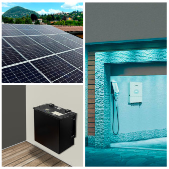12 Pannelli Fotovoltaici 410W IP68 + Inverter + Batteria V-Tac