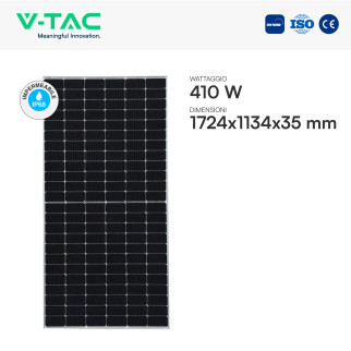 Set 12 Pannelli Solari 410W + Inverter 5kW + Batteria LiFePo4 V-Tac