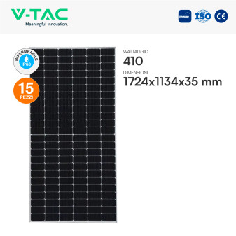 Set 15 Pannelli Solari 410W + Inverter 6kW LCD + Batteria