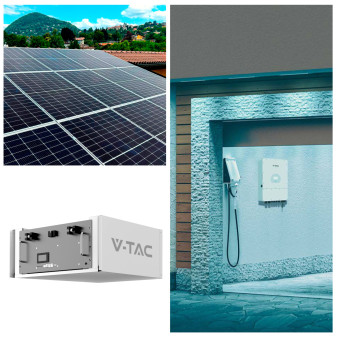 Set 15 Pannelli Solari 410W + Inverter 6kW LCD + Batteria