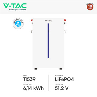 Set Inverter 6kW Monofase + Batteria LiFePO4 IP65 V-Tac