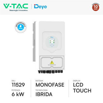 Set Inverter 6kW Monofase + Batteria LiFePO4 IP65 V-Tac