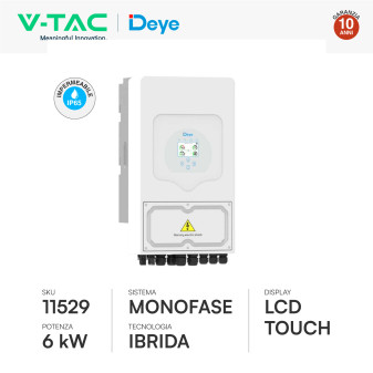 14 Pannelli Solari 485W + Inverter 6kW + Batteria V-Tac