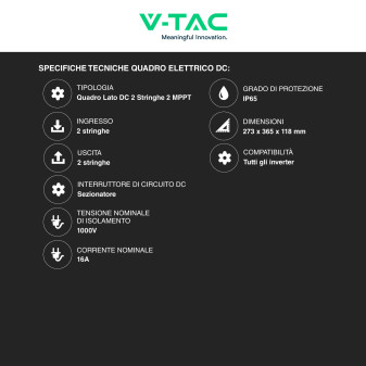 Set 14 Pannelli Solari 485W + Inverter 6kW + Batteria LiFePo4 V-Tac