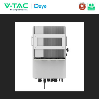V-Tac Inverter Trifase Ibrido On-Grid / Off-Grid 10kW IP65 CEI 0-21