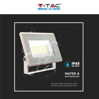 VT-4924 Faro LED Floodlight 20W SMD IP65 Colore Bianco V-Tac