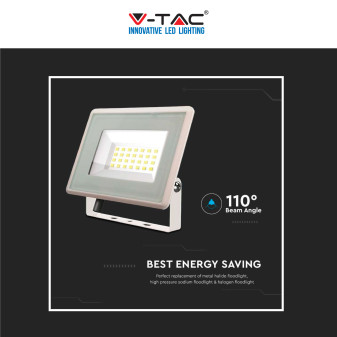 VT-4924 Faro LED Floodlight 20W SMD IP65 Colore Bianco V-Tac