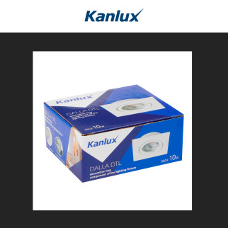 Kanlux DALLA DTL-W Portafaretto Orientabile con Portalampada