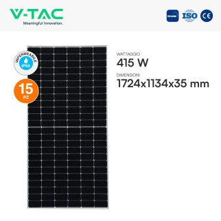 Kit 15 Pannelli Solari 410W + Inverter Monofase 6kW + Quadri DC/AC