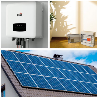 Kit 15 Pannelli Solari 410W + Inverter Monofase 6kW + Quadri DC/AC