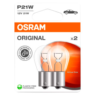 2 Lampadina P21W Osram Original 21W