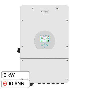 Inverter Ibrido 8kW Monofase IP65 per Pannelli Solari V-Tac