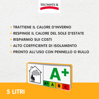 Tecnostuk Kalorfix Fissativo Acrilico Termico per Interni ed Esterni