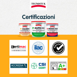 Tecnostuk Kalorfix Fissativo Acrilico Termico per Interni ed Esterni