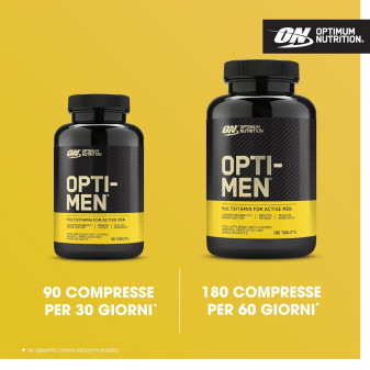 Opti Men Multivitminico Uomo Minerali 180 Compresse Optimum Nutrition