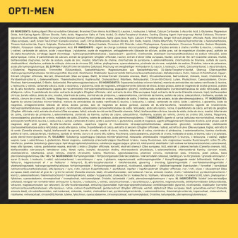 Opti Men Multivitminico Uomo Minerali 180 Compresse Optimum Nutrition