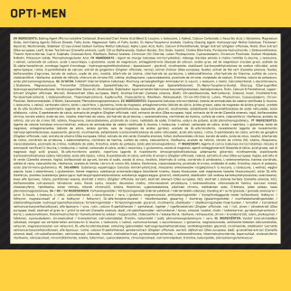 Opti Men Multivitminico Uomo Minerali 180 Compresse Optimum Nutrition