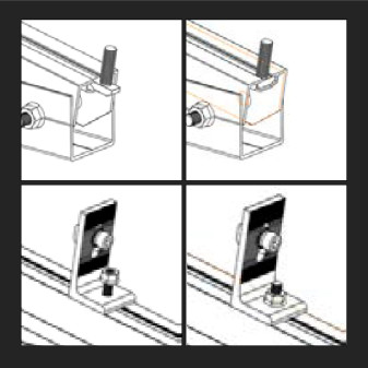 Supporto a L per Installazione Pannelli Fotovoltaici
