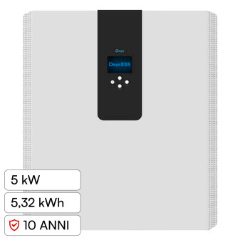 V-Tac Deye Sistema All-In-One Inverter 5kW Accumulo 5,32kWh
