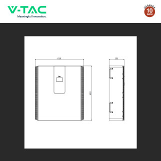 V-Tac Deye Sistema All-In-One Inverter 5kW Accumulo 5,32kWh