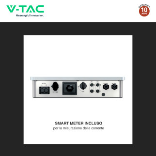 V-Tac Inverter Monofase Ibrido On-Grid / Off-Grid 3,6kW IP65