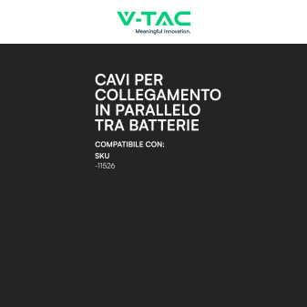 Cavi Collegamento di Batterie in Parallelo V-Tac