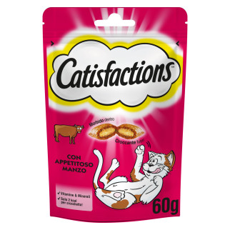 Snack al Manzo per Gatti - Confezione 60g Catisfactions