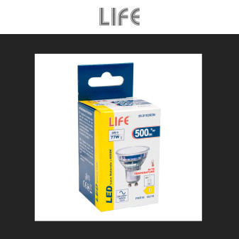 Life Faretto LED PAR16 GU10 4W SMD in Vetro per Alte Temperature