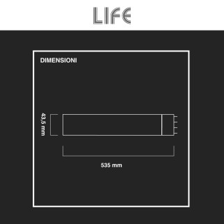 Life Lampadina LED Tubolare SMD 25W 2G11 a 4 Pin
