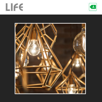 3 Lampadine LED E27 3,8W Goccia A60 Filament 212 lm/W in Vetro Life