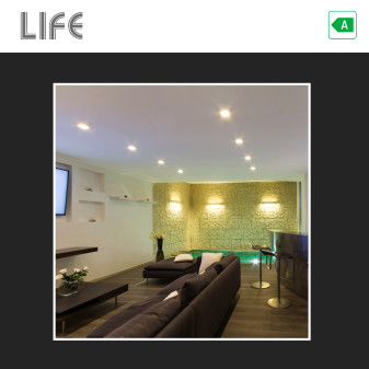 Life Lampadina LED GU10 3W Faretto PAR16 SMD 193 lm/W