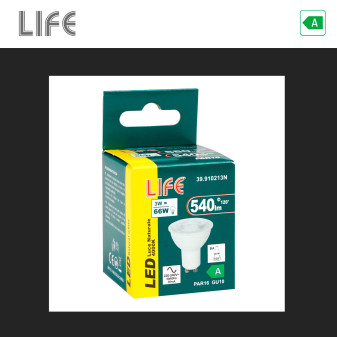 Life Lampadina LED GU10 3W Faretto PAR16 SMD 193 lm/W
