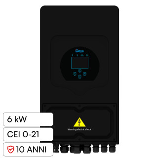 V-Tac Inverter Monofase Ibrido On-Grid / Off-Grid 6kW IP65 CEI 0-21