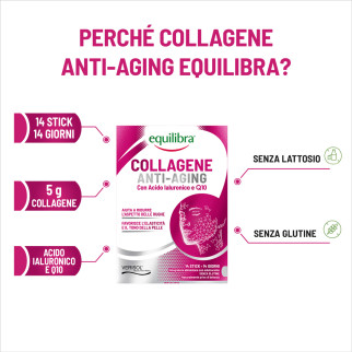 Equilibra Collagene Integratore Acido Ialuronico 14 stick
