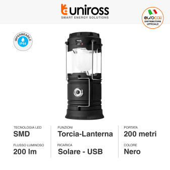 Uniross Torcia Ricaricabile Rechargeable Lantern Mod ULSA05