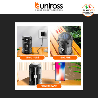 Uniross Torcia Ricaricabile Rechargeable Lantern Mod ULSA05
