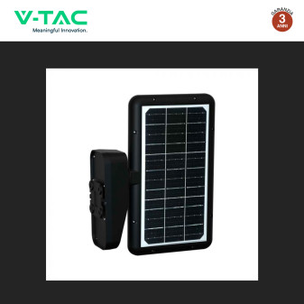 VT-414 Faro LED 15W IP65 Pannello Solare con Sensore V-Tac