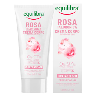 Equilibra Rosa Ialuronica Crema Corpo Rigenerante Idratante 48h