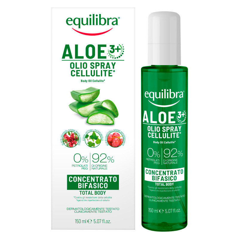 Equilibra Aloe 3+ Olio Spray Cellulite Concentrato Bifasico