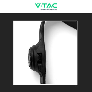 V-Tac Torcia Frontale LED SMD COB 3W + 5W Ricaricabile IP43