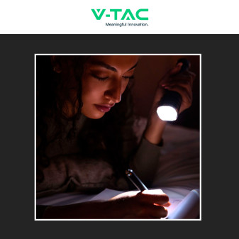 V-Tac Torcia LED SMD 10W Ricaricabile Dimmerabile IP54