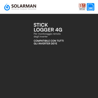 Solarman Stick Logger 4G Inverter Deye Sim Inclusa LS4G-3