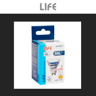 Life Lampadina LED GU10 4W Faretto PAR16 SMD in Vetro
